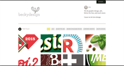 Desktop Screenshot of beckydesign.com